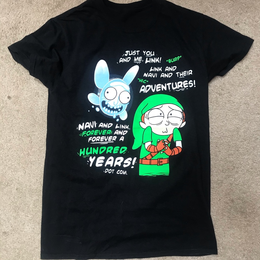 Rick & Morty Zelda Parody T-shirt